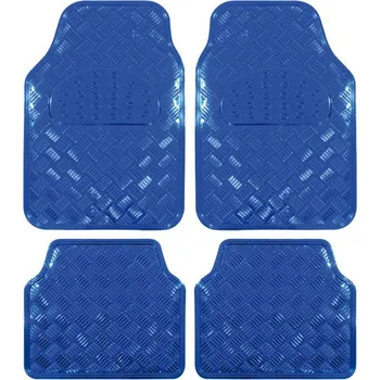 autokoberec ALU autokoberce s imitací plechu J-TEC, modré, hliníkový design