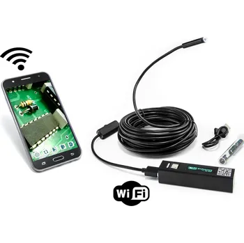 Boroskop WiFi endoskop pro Android a iOS, krytí IP66, tvarovatelný kabel 10m