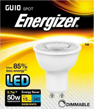 Žárovka Energizer LED 5,7W GU10 teplá bílá