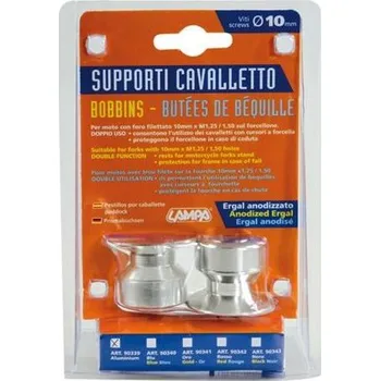 Motodoplněk Lampa Adaptéry pro stojany motorek - stříbrné 10 mm - Italy