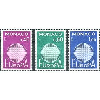 Poštovní známka (1970) MiNr. 977 - 979 ** - Monako - Europa