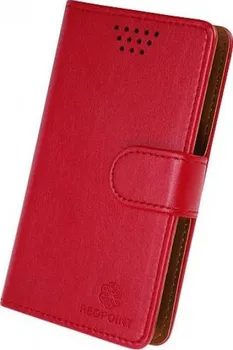 Pouzdro na mobilní telefon Aligator Redpoint Book Universal 3XL červené