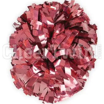 Úložný box Holografický POMPON jednobarevný MAROON+ vak na pompony ZDARMA ke každému páru / 30 cm