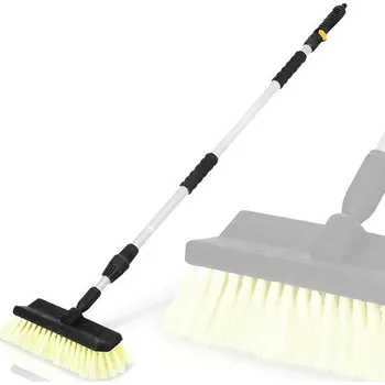 Mycí kartáč na vozidlo Mycí průtokový teleskopický kartáč na auto TIR & BUS, 135-240 cm, masivní