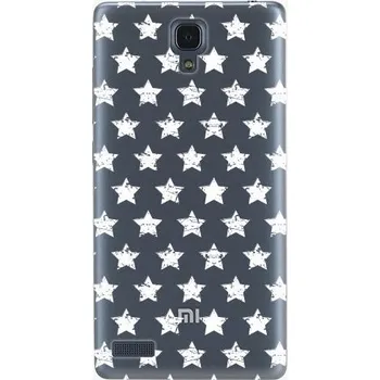 Pouzdro na mobilní telefon iSaprio Stars Pattern white pro Xiaomi Redmi Note
