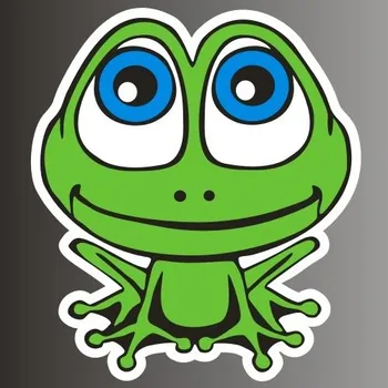 Samolepicí dekorace na vozidlo Dino Samolepka na auto s motivem žáby (55 x 60 mm)