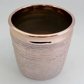 Zahradní dekorace Obal keramika pr.12,2V11,2cm červené zlato (GR69-16P902-3/RG)