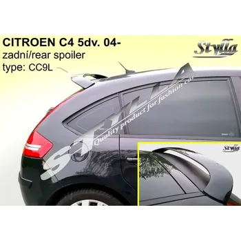 Tuning Stylla Střešní spoiler - stříška Citroen C4 I (2004 - 2010) 5. dveřový model - CC9L