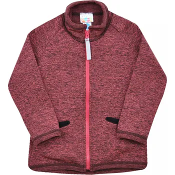 Dámská mikina růžová melírovaná mikina se stojáčkem