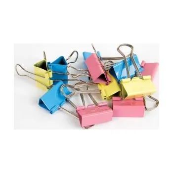 Kancelářská sponka Klipy kovové barevné Fandy - 32 mm / barevný mix