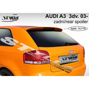 Tuning Stylla Střešní spoiler - stříška Audi A3 (2003 - 2012) 3. dveřový model - AU15C