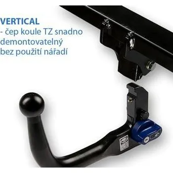 Tažné zařízení Auto HAK Tažné zařízení Škoda Yeti (2009 - 2013) s elektrikou 13 pólů - vertikální bajonet - HAK