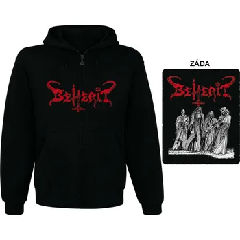 Pánská mikina Beherit - mikina s kapucí a zipem