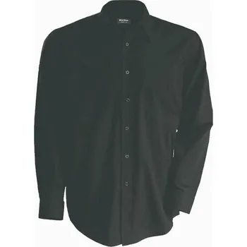 Pánská košile Kariban K545 pánské košile s dlouhým rukávem šedá XL