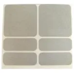 ShamanRacing Reflexní samolepky - různé barvy Stříbrná