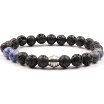 Náramek Pánský náramek láva sodalit