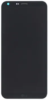 Originální LG LCD displej + dotyková deska + přední kryt pro Q6 černé