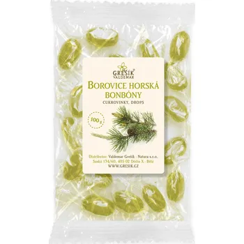 Bonbon Grešík Borovice horská bonbóny 100 g 