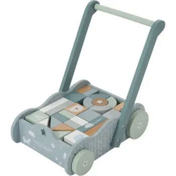 Dřevěná hračka Little Dutch Vozíček s kostkami