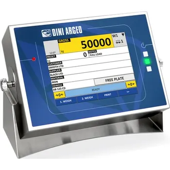 Průmyslová váha Vážní indikátor DINI ARGEO 3590EGT8, Ethernet port, 2 x RS232, nerez kryt IP65 (multifunkční indikátor, dotykový displej 8", firmware standardní vážení)