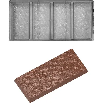 Forma na pečení Forma na čokoládovou tabulku 61g (stopy v písku) 4 tabulky/forma