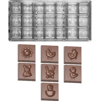 Forma na pečení Forma na napolitánky 9g (velikonoční motivy) 3x7 tvarů/forma