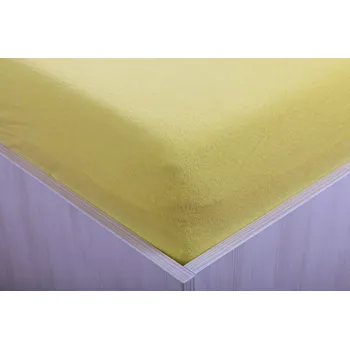 Prostěradlo Teptex Prostěradlo froté žluté 90, 140, 160, 180, 220 x 200 cm - Prostěradlo froté žluté 90 x 200 cm