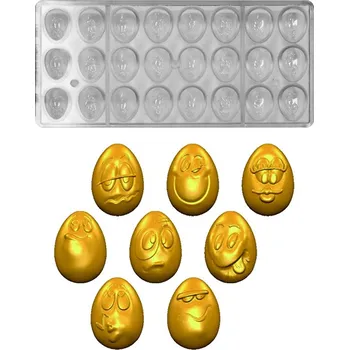 Forma na pečení Forma na pralinky (smajlíky vajíčka 5,4g) 3x8 tvarů/forma