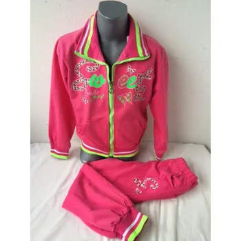 Dívčí mikina Dětské tepláky, velikost 110, Barva středně modrá, Střih s nápletem