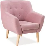 MAMBA křeslo Amber růžové