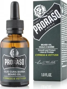 Péče o vousy Proraso Cypress and Vetyver olej na vousy 30 ml