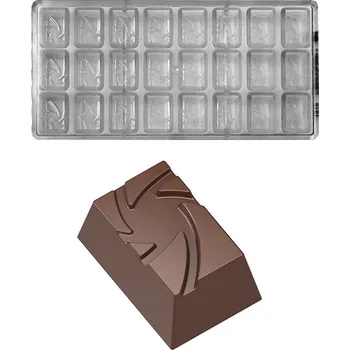 Forma na pečení Forma na pralinky (obdélník se vzorem 8,65g) 3x8 tvarů/forma