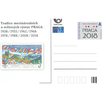 Poštovní známka Česká pošta (2018) CDV 181 ** - Historie výstav Praga "A"