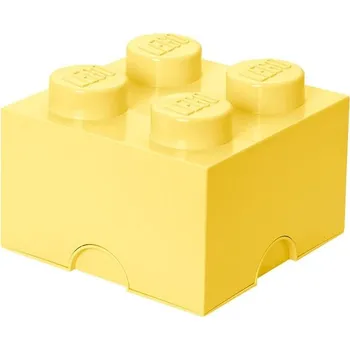 LEGO Úložný box 4 25 x 25 x 18 cm, světle žlutý