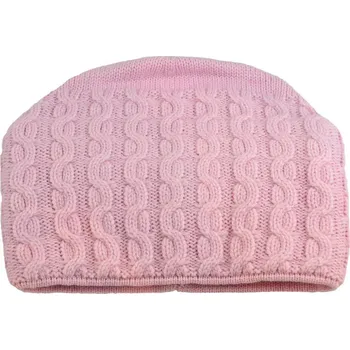 Čepice Pletená dámská čepice - růžová