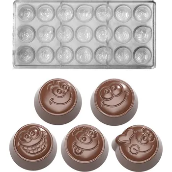 Forma na pečení Forma na pralinky (smajlícii 9,5g) 3x7 tvarů/forma (5 fig)