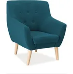 MAMBA křeslo Amber modrozelené