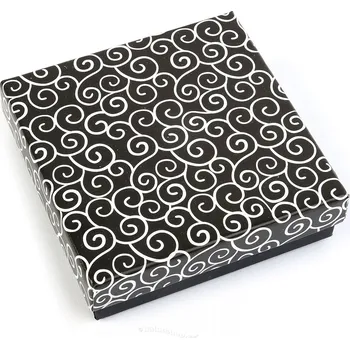 Dárková krabička Dárková krabička papírová černo - bílá 9 x 9cm