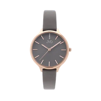 Hodinky JVD Dámské módní designové hodinky JVD JZ201.4 s řemínkem z pravé kůže (POŠTOVNÉ ZDARMA!!)