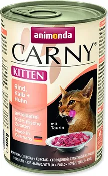 Krmivo pro kočku Animonda Carny Kitten hovězí + telecí + kuřecí 400 g
