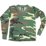Dětské triko s dlouhým rukávem značky Tee Swing - woodland Velikost: XS