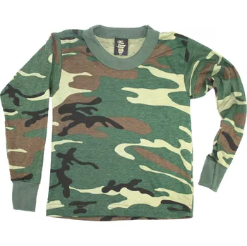 Dětské triko s dlouhým rukávem značky Tee Swing - woodland Velikost: XS