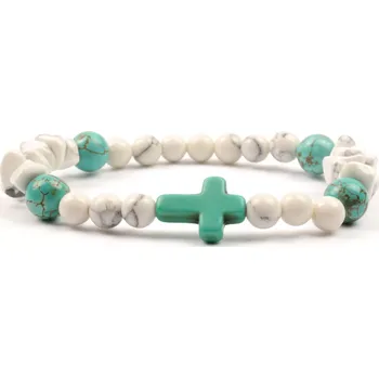 Náramek Moni - náramek tyrkenit howlit bílý