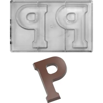 Nádoba na pečení Forma na pralinky (písmeno P 135g) 1x2 tvary/forma