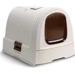 Curver WC kočka kryté domek Rattan 39x39x51cm mocha