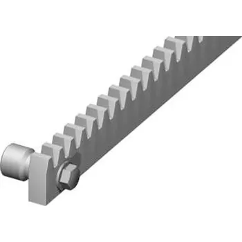 Příslušenství pro plot FAC Ocelový ozub. hřeben, modul 4, 30×12, 1m, s&nbsp;otvory,&nbsp;Zn