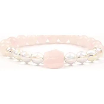 Náramek Moni - dámský náramek růženín křišťál aura