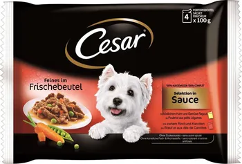 Krmivo pro psa Cesar kapsička Selection v omáčce 4 x 100 g