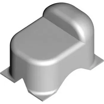 Příslušenství pro plot FAC Spodní doraz pro rot. brány k zabeton., výška 70, NEREZ