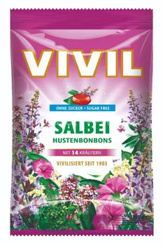 Bonbon VIVIL Šalvěj + 14 druhů bylin 80 g